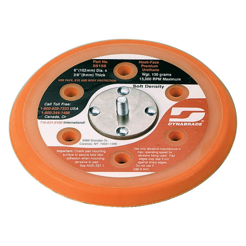 6" Vac Soft Pad-Hook Face
