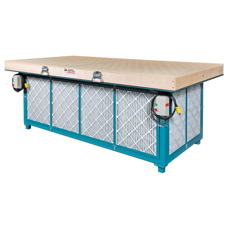 48" (122 cm) W x 96" (244 cm) L Downdraft Sanding Table