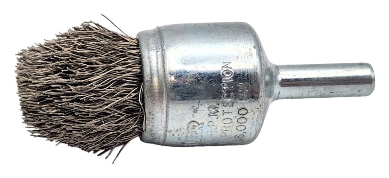 Controlled Flare End Brush 3/4" (19 mm) Dia. x .0104 x 7/8" Stainless Steel