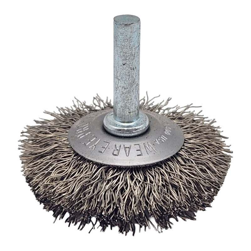 Concave Brush 2" (51 mm) Dia. x .014 x 1/2" Stainless Steel