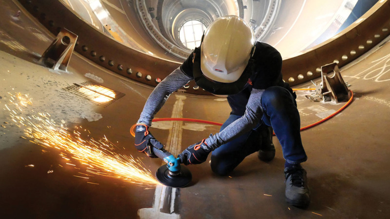 7" (180 mm) Dia. Compact Rebel Right Angle Disc Sander