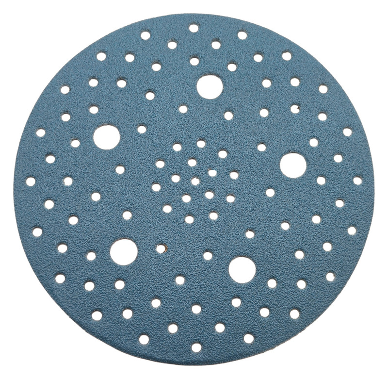 5" (127 mm) Dia. x 100 Grit A/O Hook Multi-Hole Vacuum Film-Backed DynaCut Disc