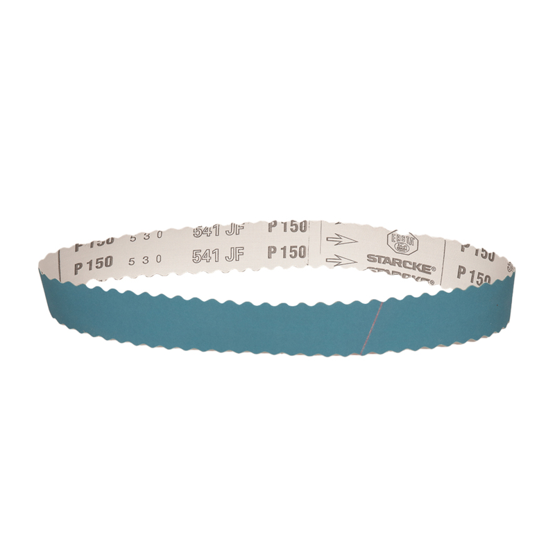 1-1/2" (38 mm) W x 30" (762 mm) L 150 Grit A/O-J DynaCut Scalloped Belt