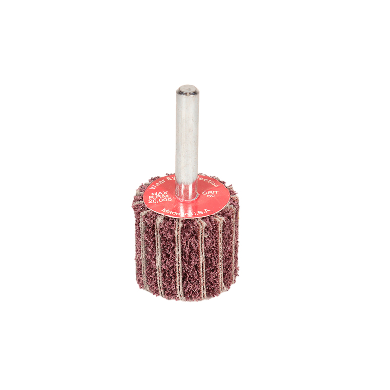 1"  x 1" x 1/4"- 60 Grit A/O Flap Wheel,15K RPM MAX
