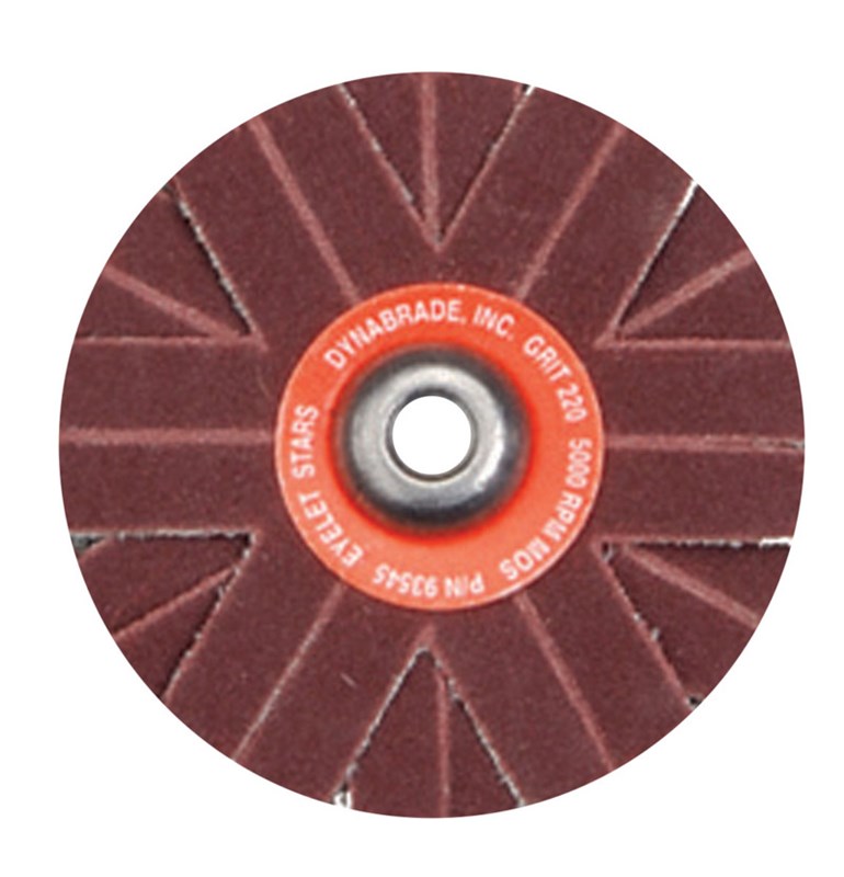 1" (25 mm) Dia. 150 Grit A/O Eyelet Sanding Star