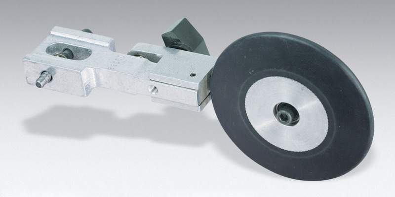 Utility Arm, 4" Dia. x 1/2" W, 70 Duro Rubber Tight Radius