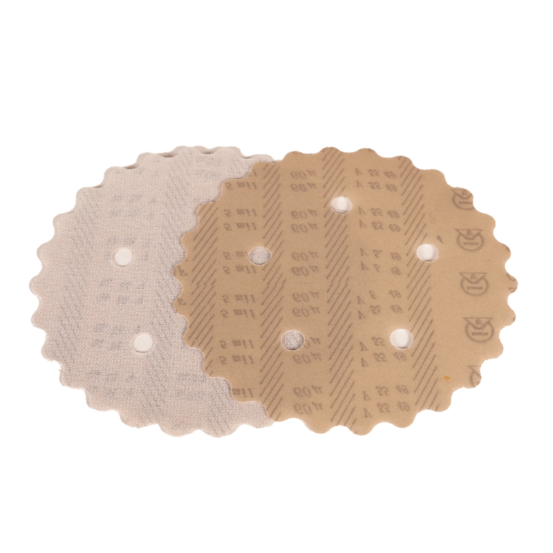 5" (127 mm) Dia. x 60 Micron A/O Vacuum Hook-Face Scalloped-Edge DynaCut Disc