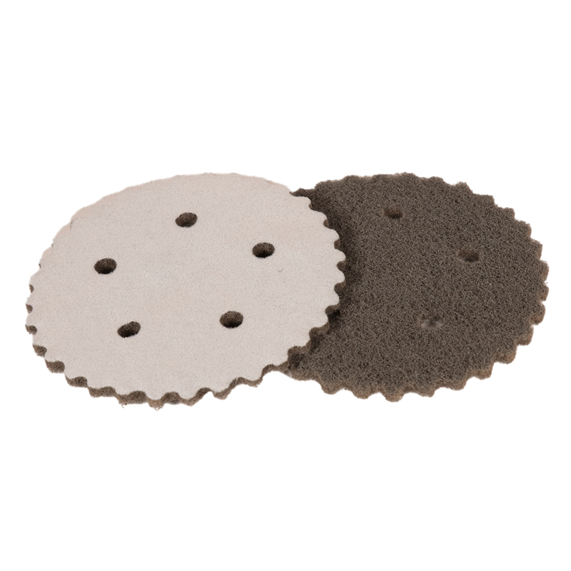 5" (127 mm) Dia. x Fine Vacuum Scalloped Edge Hook-Face DynaBrite Disc