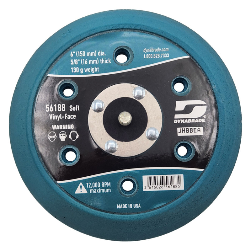 6" (152 mm) Dia. Vacuum Disc Pad, Vinyl-Face