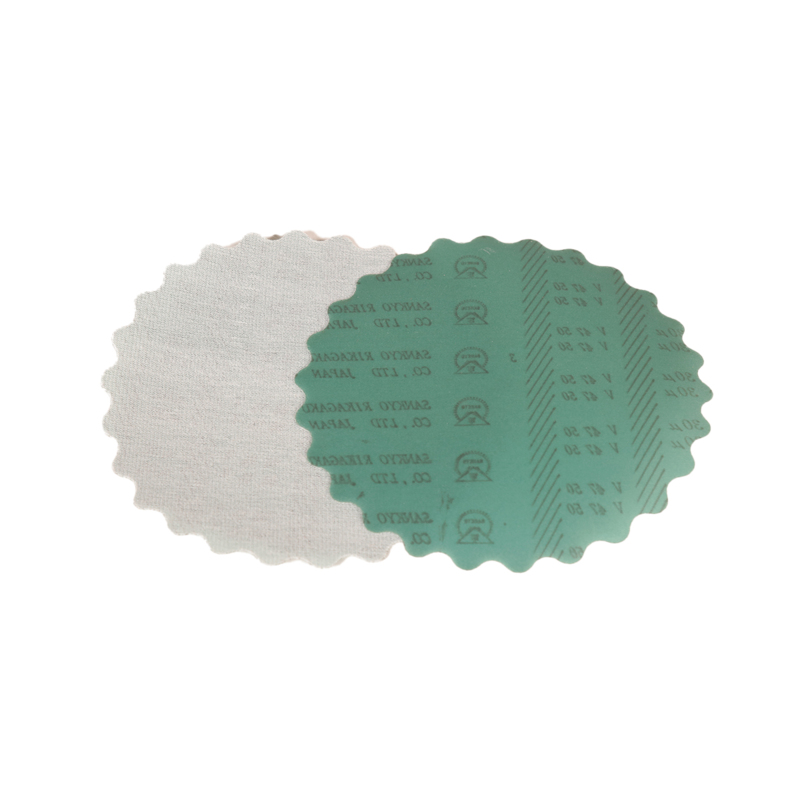 5" (127 mm) Dia. x 30 Micron A/O Non-Vacuum Hook-Face Scalloped-Edge DynaCut Disc