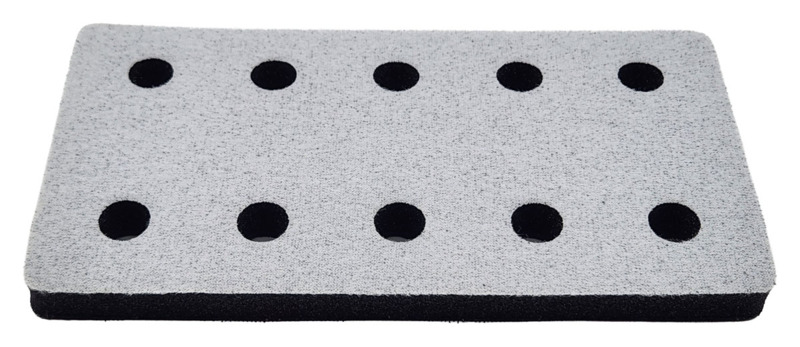 3-2/3" (93 mm) W x 7" (178 mm) L Interface Pad, Double-Sided Hook-Face