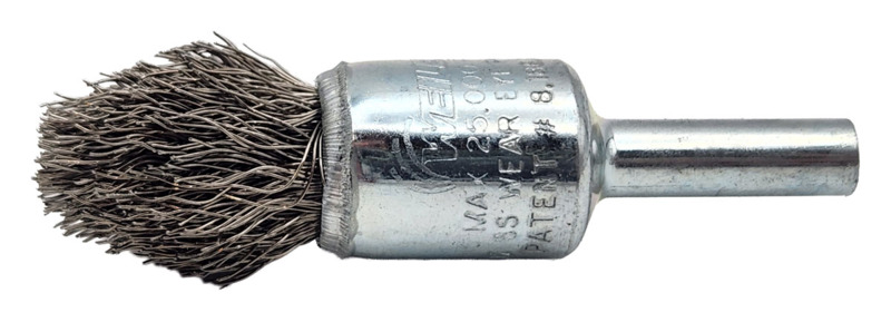 Controlled Flare End Brush 1/2" (13 mm) x .0104 x 7/8" Stainless Steel