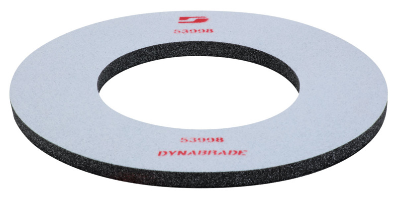 11" (279 mm) Dia. x 5-1/2" (140 mm) I.D. Interface Pad, Double-Sided Hook-Face, Short Nap