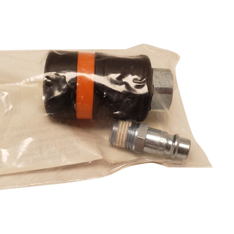 1/4" Safety Female Coupler w/M