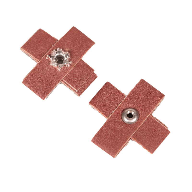 1" (25 mm) Dia. x 3-48 A/O 240 Grit 8-Ply J-DynaCut Cross Pad