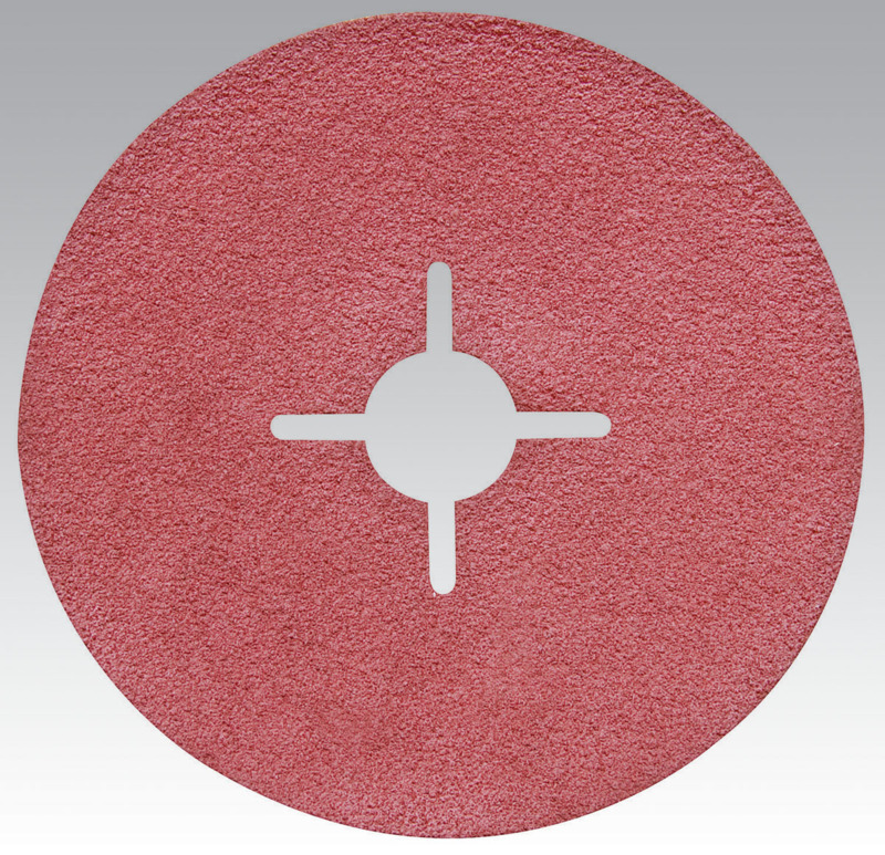 5" (127 mm) Dia. x 220 Grit A/O Slotted Center-Hole DynaCut Cloth Disc