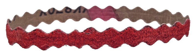 1/2"  W x 12" L 60 Grit Ceramic DynaCut Scalloped Edge Belt