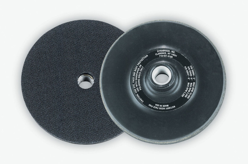 5" (127 mm) Dia. Non-Vacuum Wey/Dry Sander Disc Pad,  Hook-Face, Short Nap