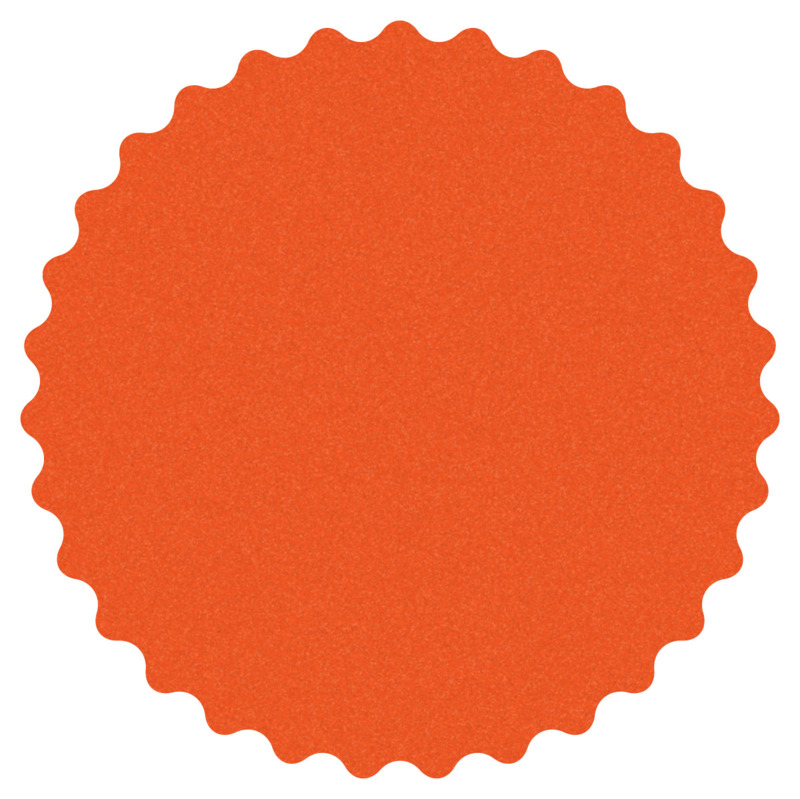 5" Dynacut 120 Grit Extreme Orange Scalloped Edge Discs