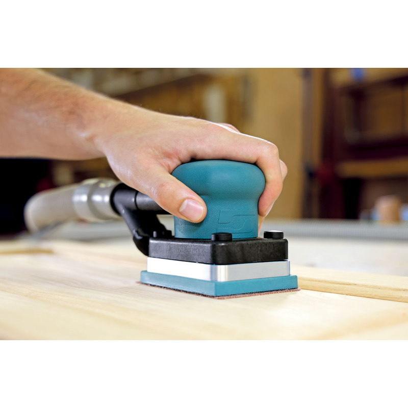 Dynabug II Orbital Sander, Self-Generated Vacuum, 3"x 4" Hook Pad