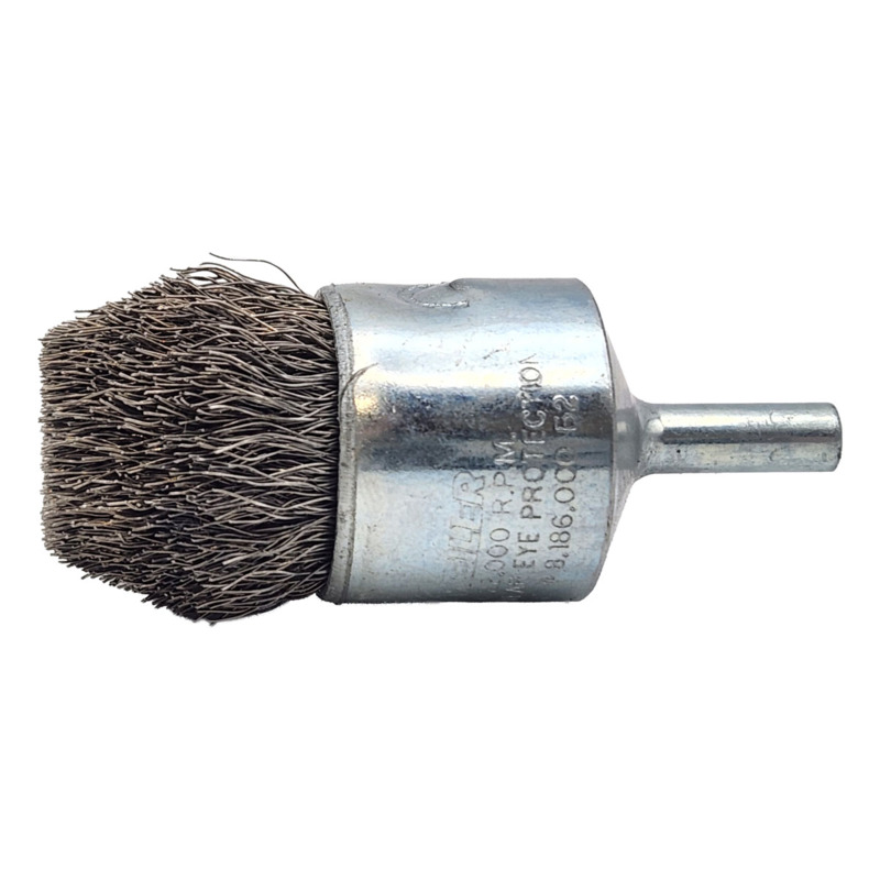 Controlled Flare End Brush 1" (25 mm) Dia. x .0104 x 1" Stainless Steel