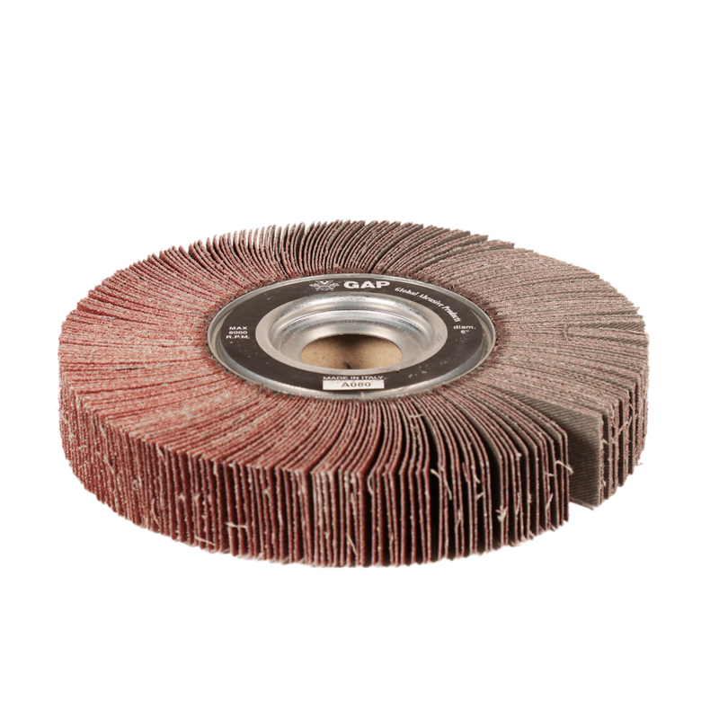 6" (152 mm) Dia. x 1" (25 mm) W x 1" (25 mm) CH 80 Grit A/O DynaCut Flap Wheel