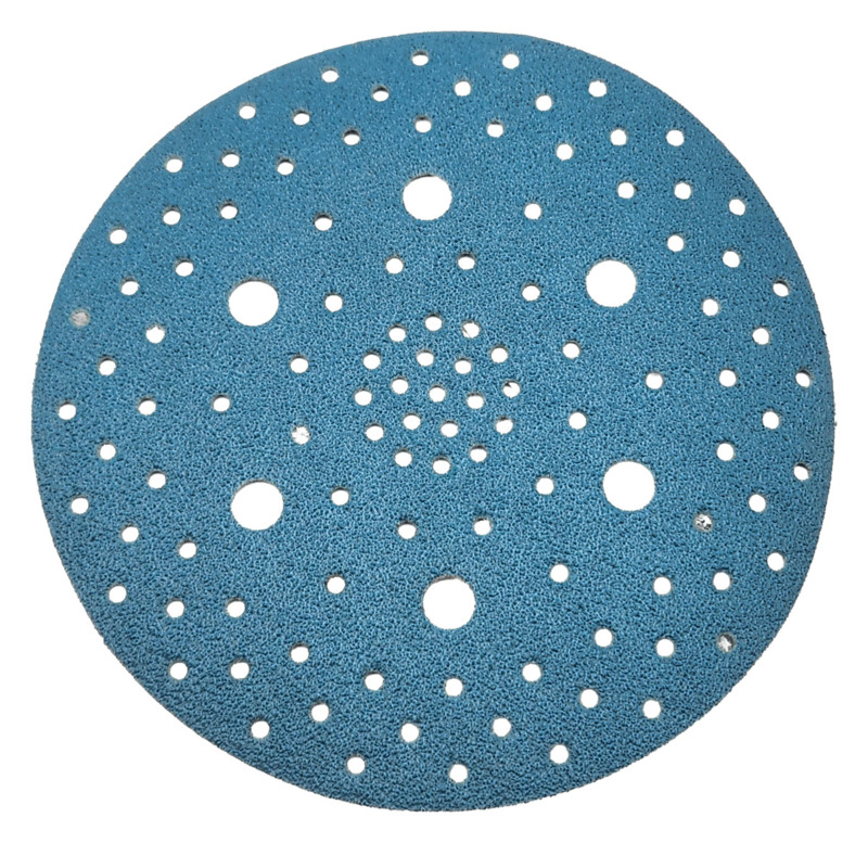 6" (152 mm) Dia. x 60 Grit A/O Hook Multi-Hole Vacuum Film-Backed DynaCut Disc