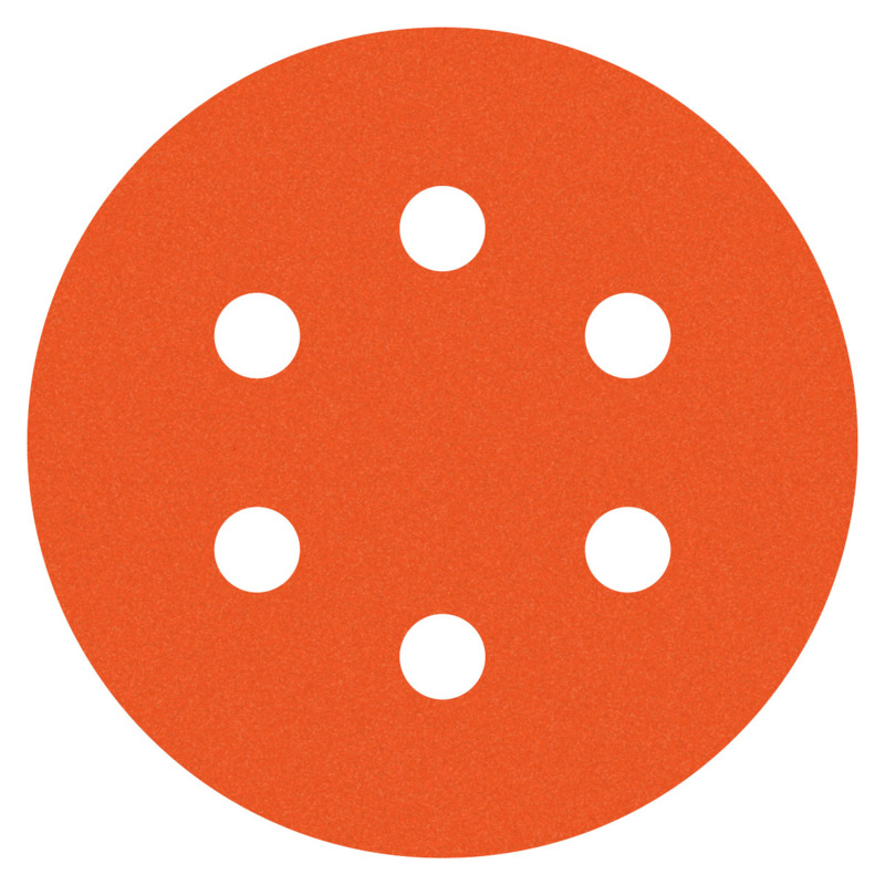 3" 320 Grit Dynacut Orange Film Vac Hook Face Disc