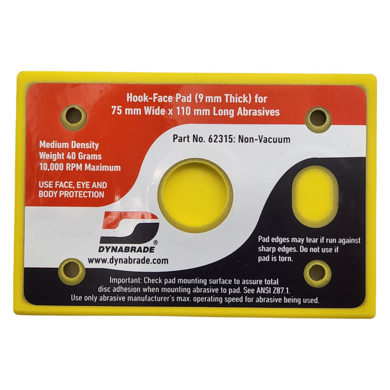 74 mm x 109 mm Non-Vacuum Hook & Loop Pad