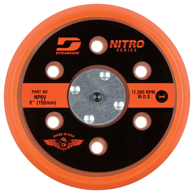 6" Nitro Vac Short Hook Pad