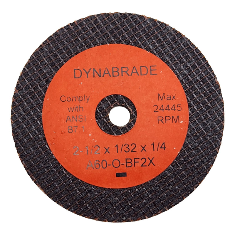 2-1/2" (64 mm) Dia. x 1/32" (1 mm) x 1/4" (6 mm) A60-O Type-1 DynaCut Cut-Off Wheel