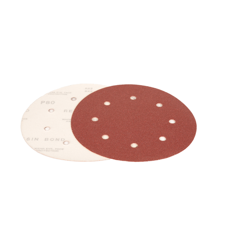 8" (203 mm) Dia. x 80 Grit A/O Vacuum Hook-Face DynaCut Disc