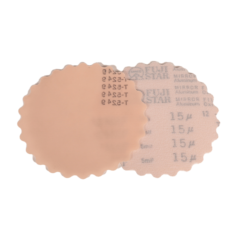 5" (127 mm) Dia. x 15 Micron A/O Non-Vacuum Hook-Face Scalloped-Edge DynaCut Disc