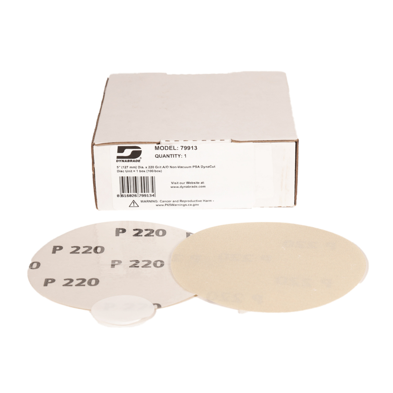 5" (127 mm) Dia. x 220 Grit A/O Non-Vacuum PSA DynaCut Disc