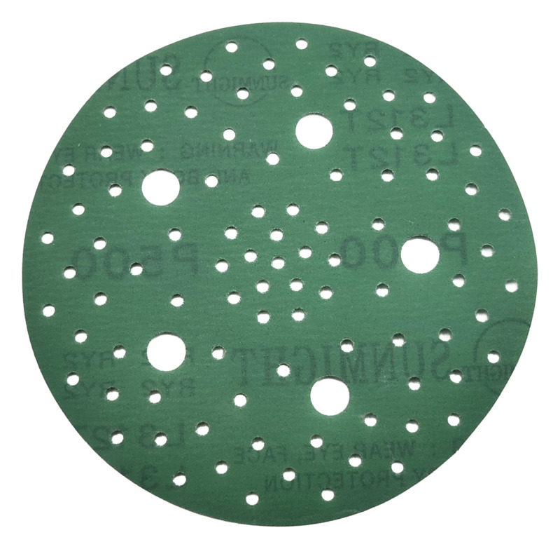 5"-500 Grit A/O Hook Multi-Hole Vacuum Film-Backed