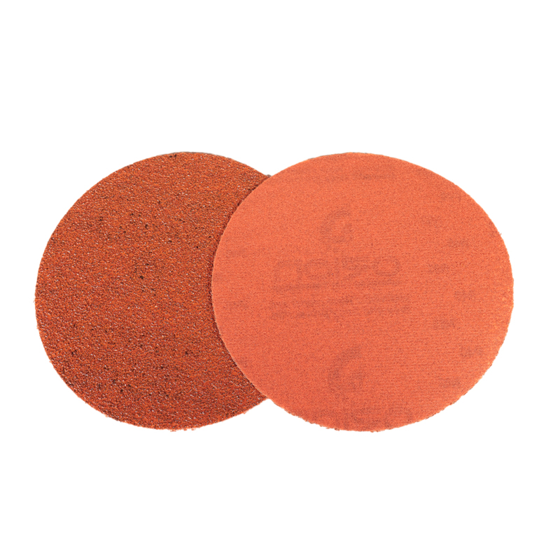 6" 40 Grit Dynacut Extreme Orange Film Non Vac Hook Face Disc
