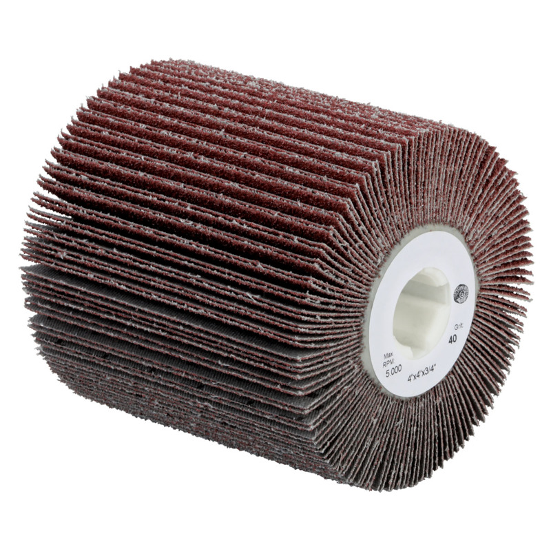 4-1/4" x 4" x 5/8"-11 Dynacut 120 Grit A/O Flap Brush, 5K RPM Max.