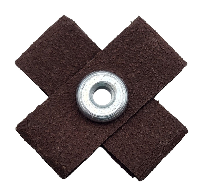 1-1/4" (32 mm) Dia. x 3-48 A/O 150 Grit 8-Ply J-DynaCut Cross Pad