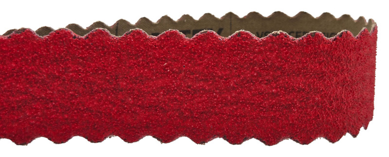 1-1/2" (38 mm) W x 30" (762 mm) L 60 Grit DynaCut Ceramic Scalloped Belt