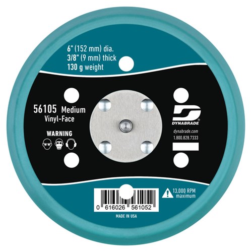 6" Vac Vinyl Face Pad