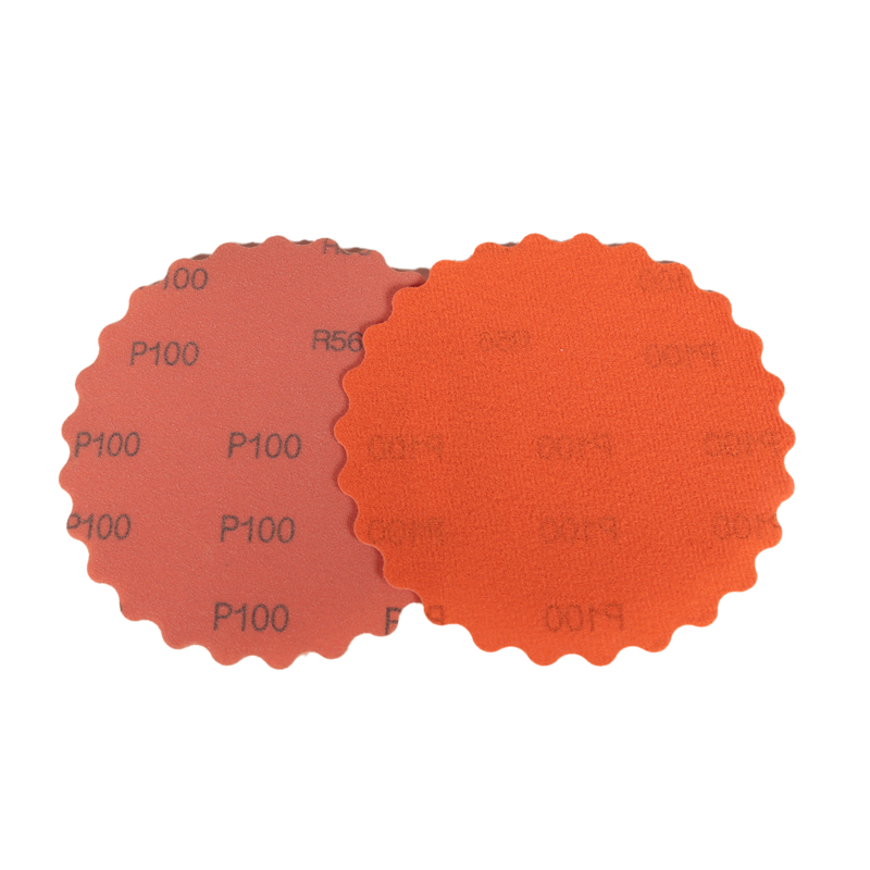 5" Dynacut 100 Grit   Extreme Orange Scalloped Edge
