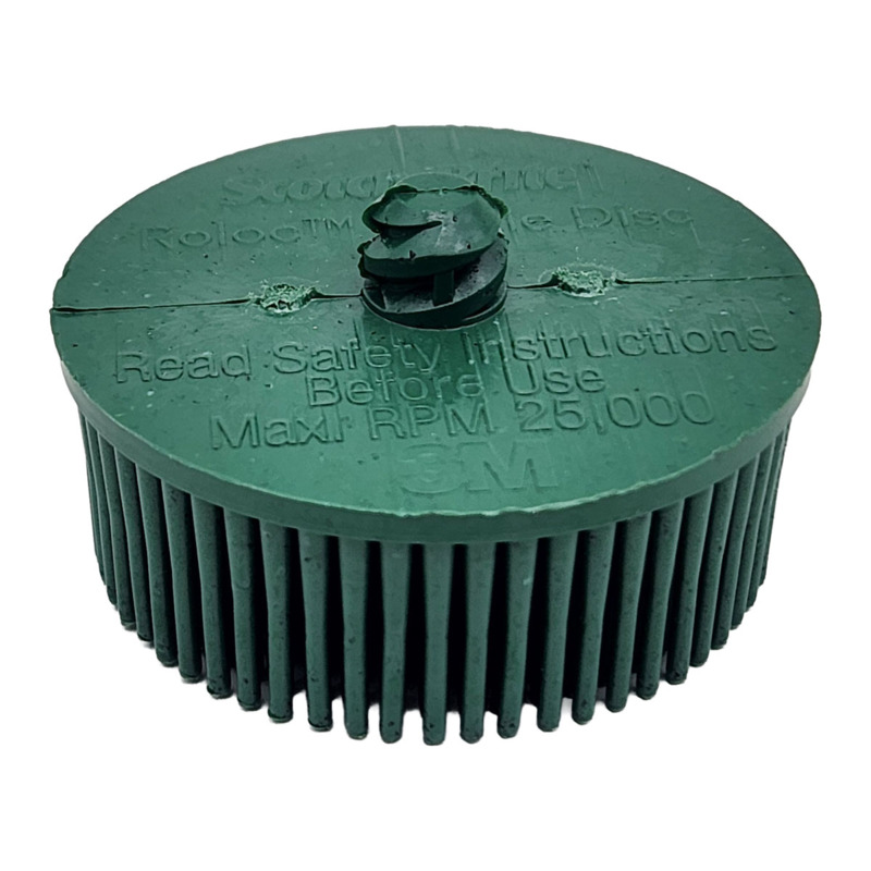 2" (51 mm) Dia x 50 Grit 3M Roloc Bristle Disc